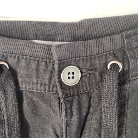 Smart Set Black Linen Capri Pants - Picture 7 of 9